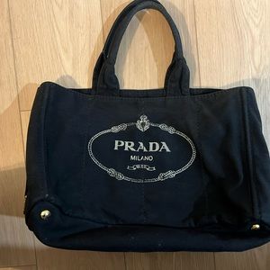 🚀 MASTER SALE PRADA - Canapa Logo Tote Bag
